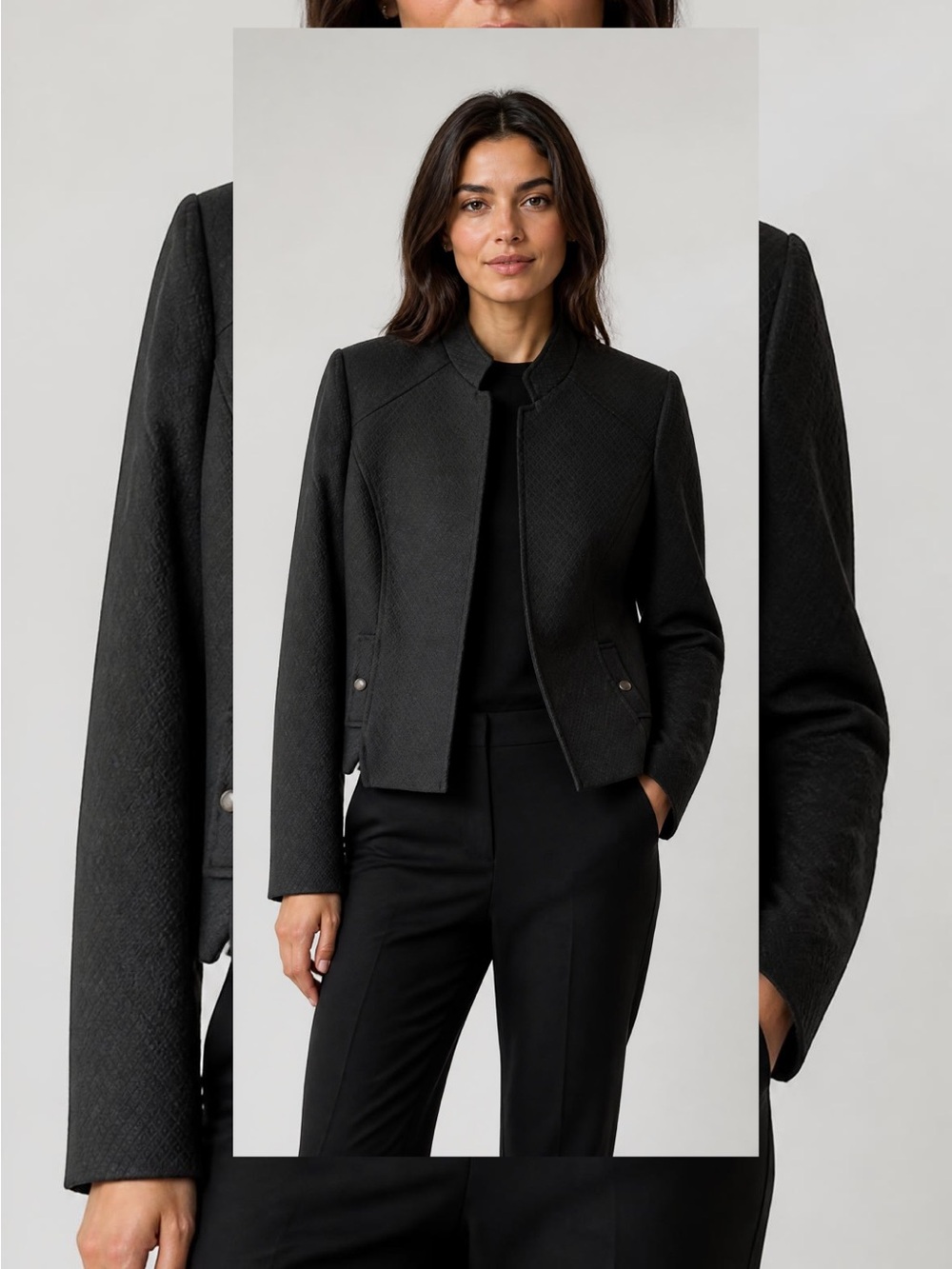 Tahari dark greenTextured Blazer size 4